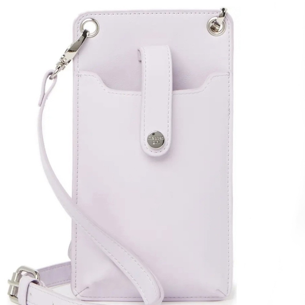 Madden Girl Crossbody Cell Phone and Card Holder with Adjustable Strap Purple